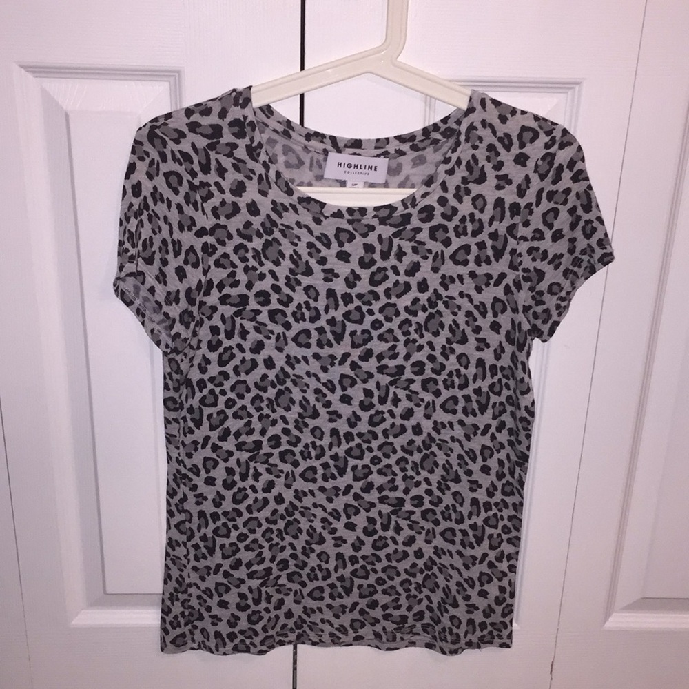 NWOT Highline Leopard Print Top size S